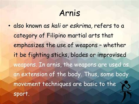 arnis benefits